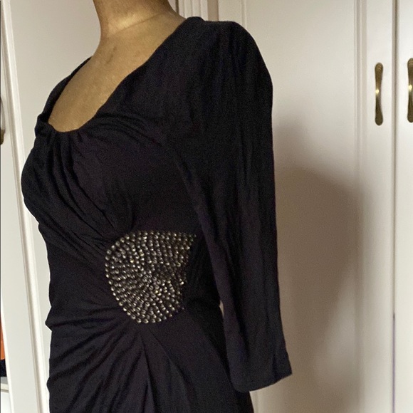 Maternity Elegant Black Dress. - Picture 5 of 6